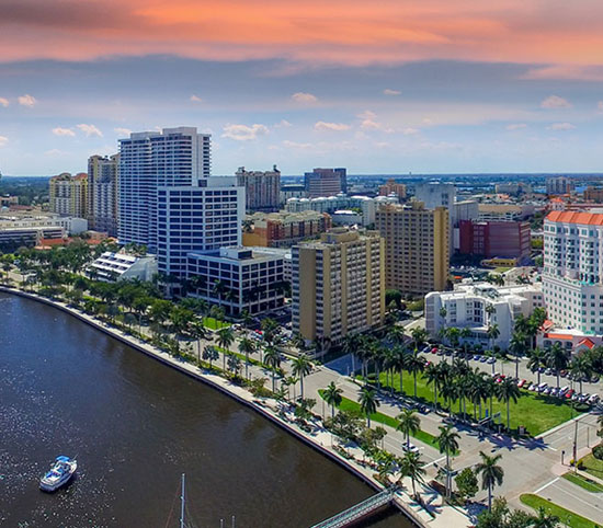 Palm Beach aerial photo